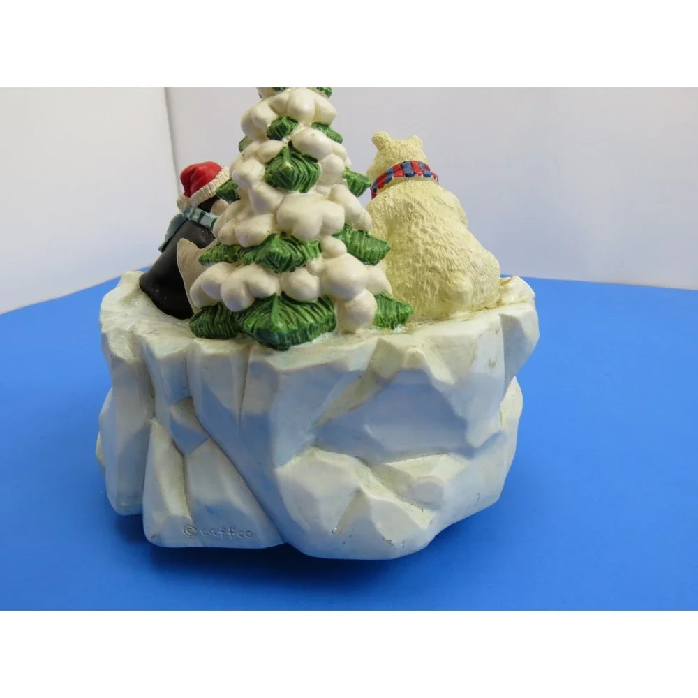 House Of Lloyd Fishing Pond Motion Music Box Christmas Rare 1994